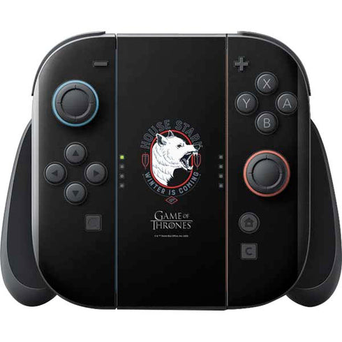 Game of Thrones: House Stark Direwolf Nintendo Switch 2 (2025) with Joy-Con Skin