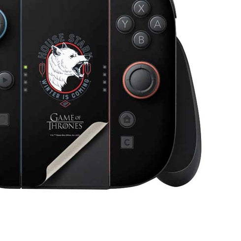 Game of Thrones: House Stark Direwolf Nintendo Switch 2 (2025) Joy-Con Controller Skin