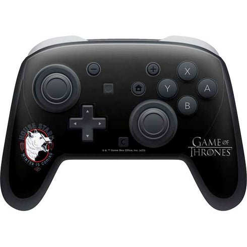 Game of Thrones: House Stark Direwolf Nintendo Switch 2 (2025) Pro Controller Skin