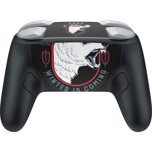 Game of Thrones: House Stark Direwolf Nintendo Switch 2 (2025) Pro Controller Skin