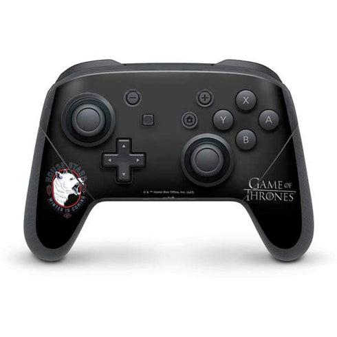 Game of Thrones: House Stark Direwolf Nintendo Switch Pro Controller Skin