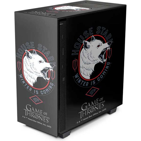 Game of Thrones: House Stark Direwolf NZXT H510 Compact ATX Mid-Tower Case Skin