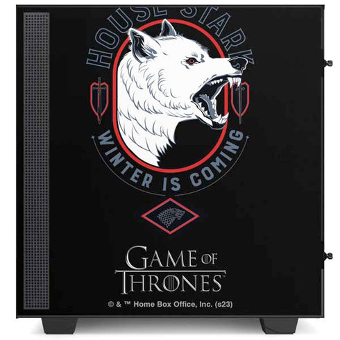 Game of Thrones: House Stark Direwolf NZXT H510 Compact ATX Mid-Tower Case Skin