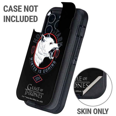 Game of Thrones: House Stark Direwolf Otterbox Defender iPhone Skin