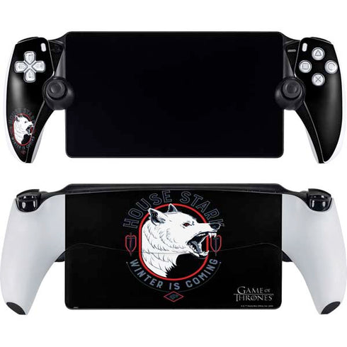 Game of Thrones: House Stark Direwolf PlayStation Portal Remote Player Skin