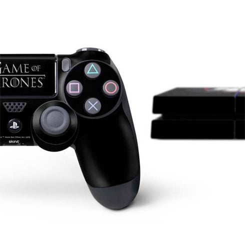 Game of Thrones: House Stark Direwolf PS4 Console and Controller Bundle Skin