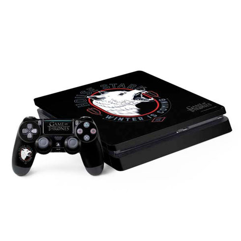 Game of Thrones: House Stark Direwolf PS4 Slim Bundle Skin