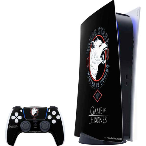 Game of Thrones: House Stark Direwolf PlayStation PS5 Skins