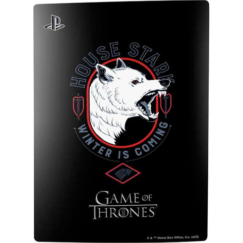 Game of Thrones: House Stark Direwolf PS5 Console Skin