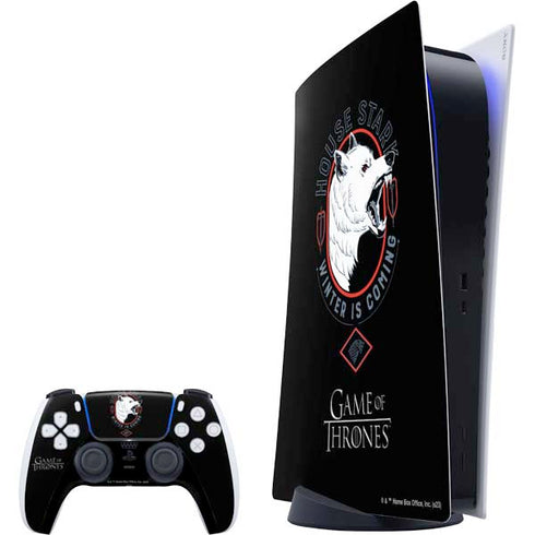 Game of Thrones: House Stark Direwolf PS5 Digital Edition Bundle Skin