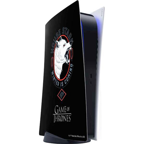 Game of Thrones: House Stark Direwolf PS5 Digital Edition Console Skin