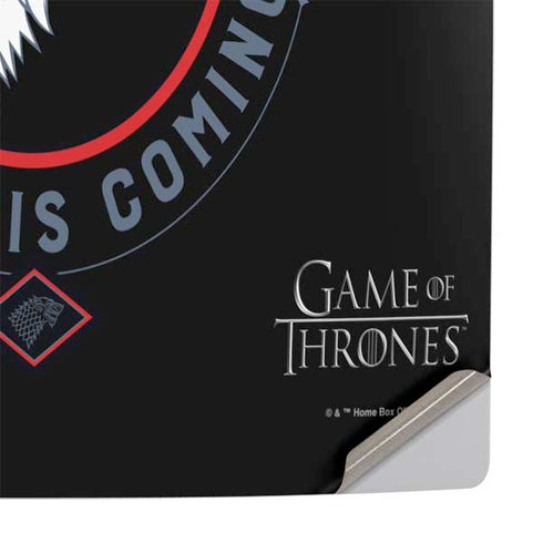 Game of Thrones: House Stark Direwolf PS5 Pro Console Skin