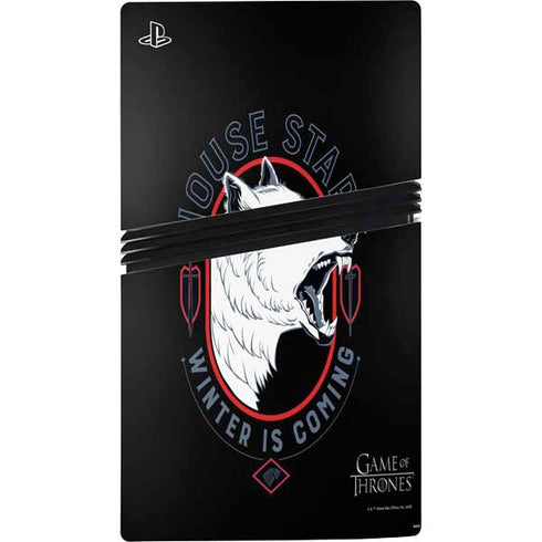Game of Thrones: House Stark Direwolf PS5 Pro Disk Bundle Skin