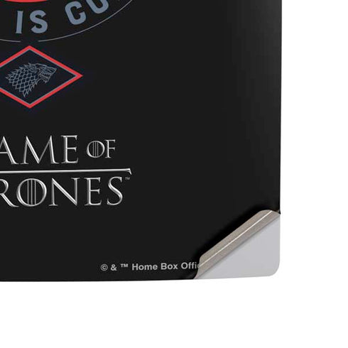 Game of Thrones: House Stark Direwolf PS5 Slim Disk Console Skin