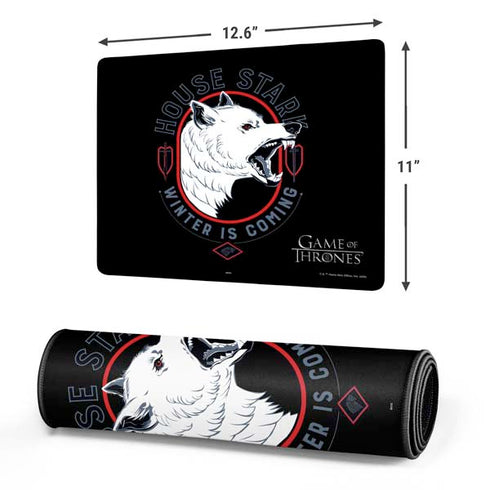 Game of Thrones: House Stark Direwolf Gaming Mouse Pad