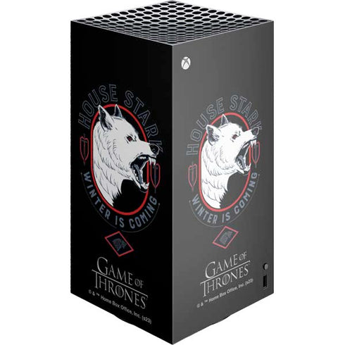 Game of Thrones: House Stark Direwolf XBox Series X Digital Edition Console Skin