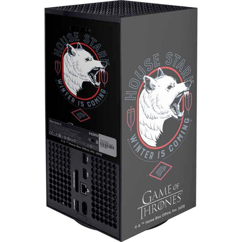 Game of Thrones: House Stark Direwolf XBox Series X Digital Edition Console Skin