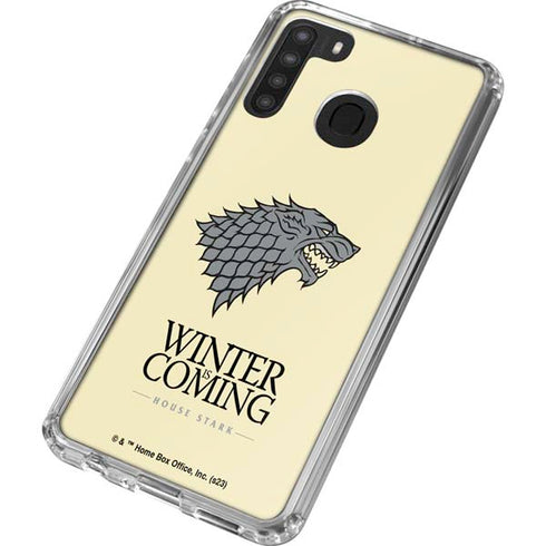 Game of Thrones: House Stark Sigil Galaxy A21 Clear Case