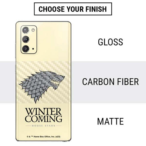 Game of Thrones: House Stark Sigil Galaxy Note20 5G Skin