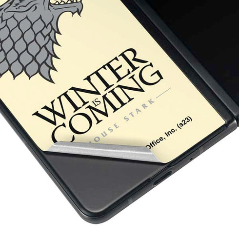 Game of Thrones: House Stark Sigil Galaxy Z Fold3 5G Skin