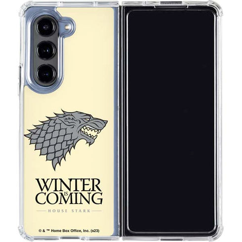 Game of Thrones: House Stark Sigil Galaxy Z Fold5 5G Clear Case