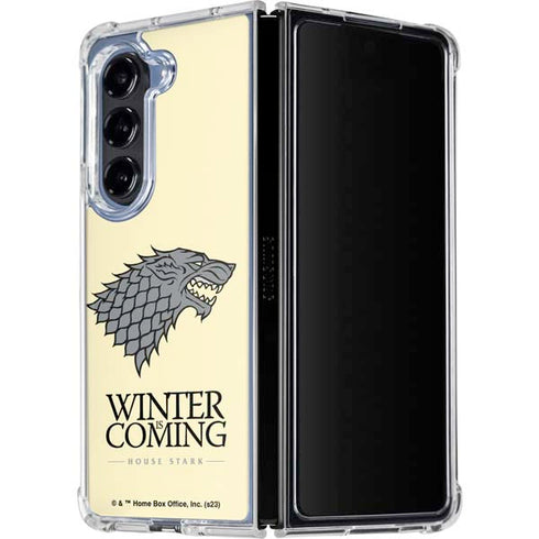 Game of Thrones: House Stark Sigil Galaxy Z Fold5 5G Clear Case