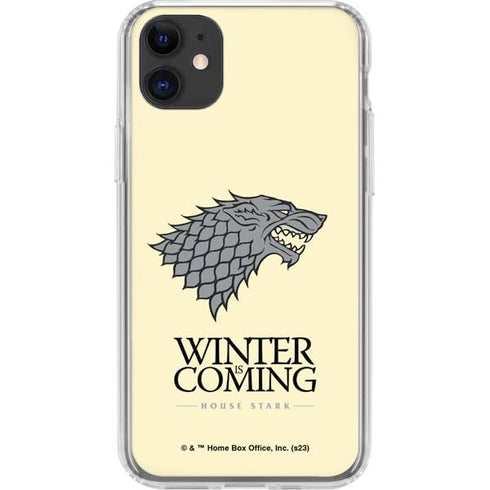 Game of Thrones: House Stark Sigil iPhone 11 Clear Case