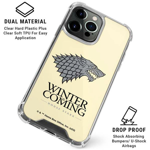 Game of Thrones: House Stark Sigil iPhone 15 Pro Clear Case
