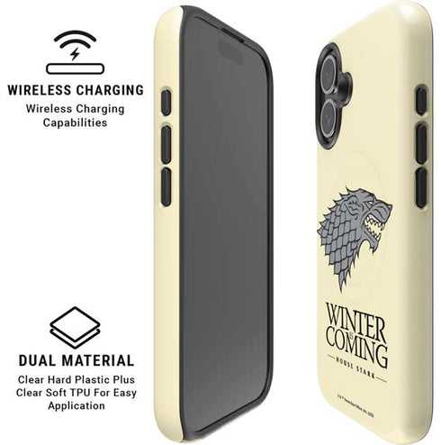 Game of Thrones: House Stark Sigil iPhone 16 Magsafe Impact Case