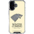 Game of Thrones: House Stark Sigil iPhone 16 Plus Clear Case