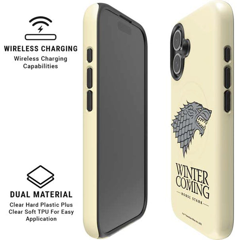 Game of Thrones: House Stark Sigil iPhone 16 Plus Magsafe Impact Case