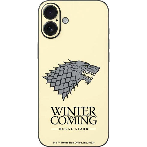 Game of Thrones: House Stark Sigil iPhone 16 Plus Skin