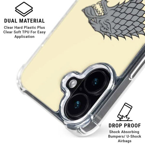 Game of Thrones: House Stark Sigil iPhone 17 Clear Case