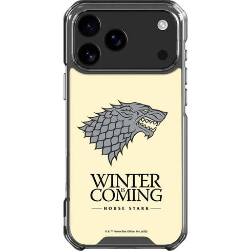 Game of Thrones: House Stark Sigil iPhone 18 Pro Max Clear Case