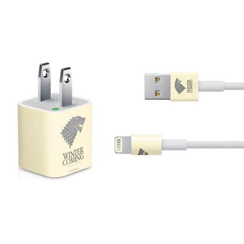 Game of Thrones: House Stark Sigil iPhone Charger (5W USB) Skin