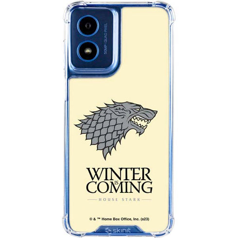 Game of Thrones: House Stark Sigil Moto G 5G (2024) Clear Case