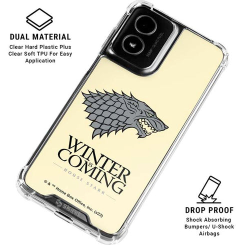 Game of Thrones: House Stark Sigil Moto G Power 5G (2024) Clear Case
