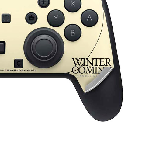 Game of Thrones: House Stark Sigil Nintendo Switch 2 (2025) Pro Controller Skin