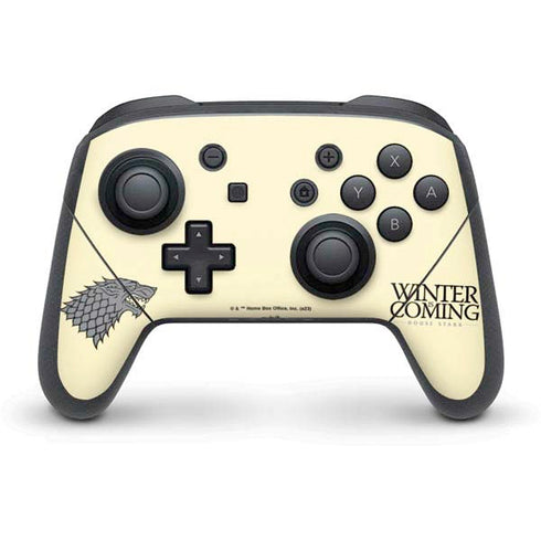 Game of Thrones: House Stark Sigil Nintendo Switch Pro Controller Skin