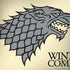 Game of Thrones: House Stark Sigil PlayStation 4 Gold Wireless Headset Skin