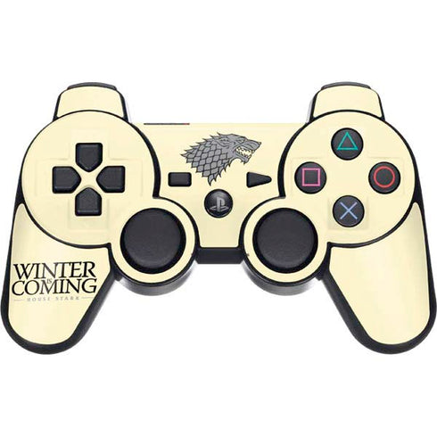 Game of Thrones: House Stark Sigil PS3 Dual Shock wireless controller Skin