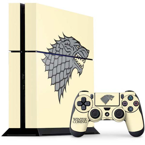 Game of Thrones: House Stark Sigil PS4 Console and Controller Bundle Skin