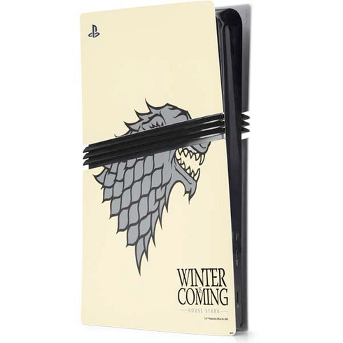 Game of Thrones: House Stark Sigil PS5 Pro Console Skin