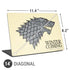 Game of Thrones: House Stark Sigil Universal Laptop 14in (11.4 x 8.2in) Skin