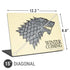Game of Thrones: House Stark Sigil Universal Laptop 15in (12.2 x 8.8in) Skin