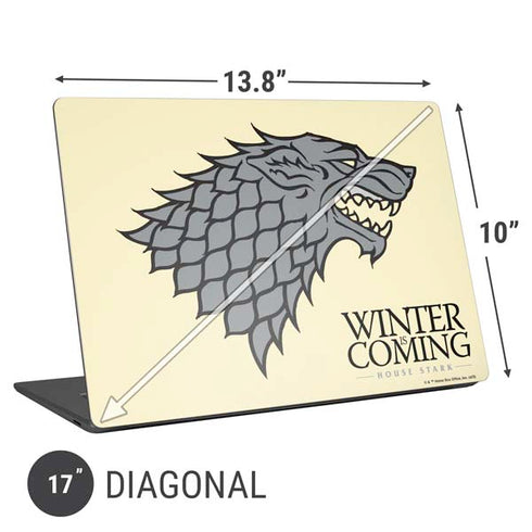 Game of Thrones: House Stark Sigil Universal Laptop 17in (13.8 x 10in) Skin