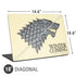 Game of Thrones: House Stark Sigil Universal Laptop 18in (14.6 x 10.6in) Skin