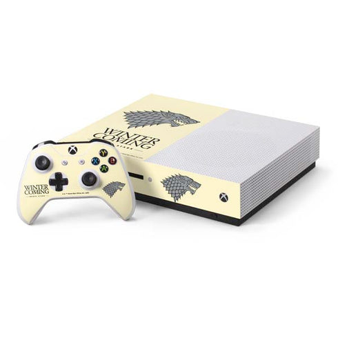 Game of Thrones: House Stark Sigil Xbox One S Console and Controller Bundle Skin