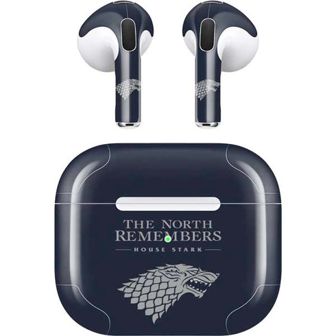 Game of Thrones: House Stark The North Remembers Apple AirPods (3rd Gen 2021) Skin