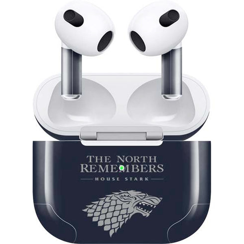 Game of Thrones: House Stark The North Remembers Apple AirPods (3rd Gen 2021) Skin